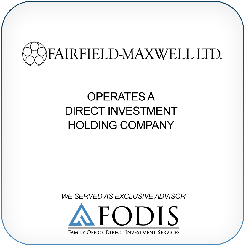 Fairfield-Maxwell Ltd. operates a direct investment holding company